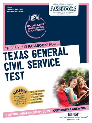 cover image of Texas General Civil Service Test